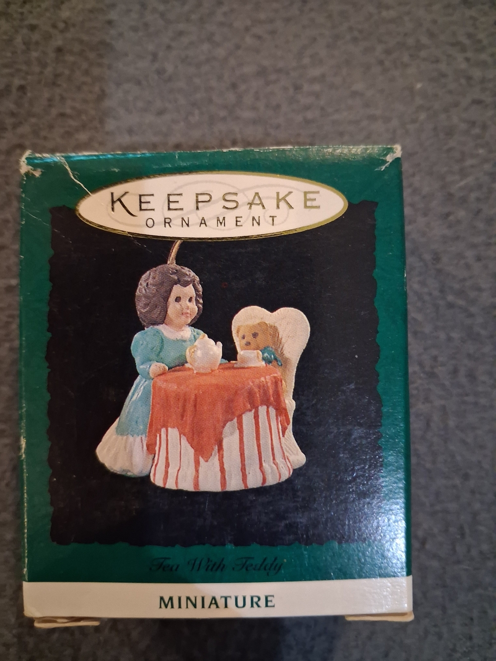 'Tea With Teddy' Miniature Ornament